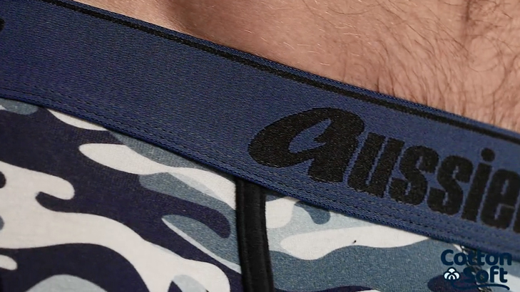 Boxerky AussieBum CottonSoft Camo Blue Hipster4